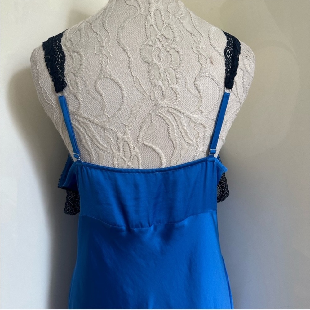 NWOT Free People Countryside Maxi Slip Dress in Campanula Combo sz M - Picture 8 of 10